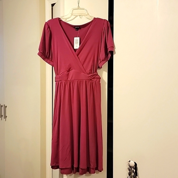 Mini Studi Knit Surplice Dress - with POCKETS! Boysenberry 3x Torrid - Picture 5 of 5